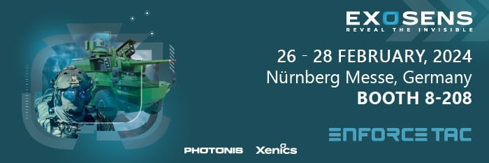 EnforceTac 2024 – Nuremberg, Germany – Booth 8-208
5 days until the show opens! 

Join us to explore the future of defense at EnforceTac from February 26 to 28, 2024!

#EnforceTac2024 #InnovativeProducts #5DaysToGo #NightVision #AdvancedImaging #Exosens