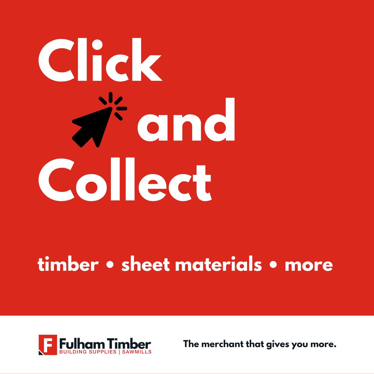 FulhamTimber's tweet photo. Have you used our Click &amp; Collect service? Visit https://t.co/UVJYXjT2nY to C&amp;C from your local branch today! https://t.co/TnWlzL7u76