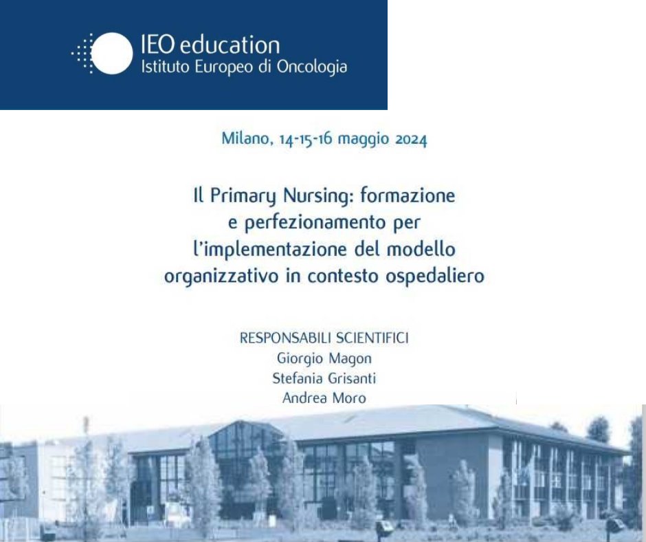 🟦 Scopri il Primary Nursing 📅 14-16 Maggio, Milano. Eleva l'assistenza infermieristica, inclusa l'oncologia, con un approccio innovativo. Posti limitati a 30! Iscriviti ora ➡️ ems.mzevents.it/start/2221/ita #PrimaryNursing #EventoMilano #Infermieristica @utenterox @_gianlucaconte