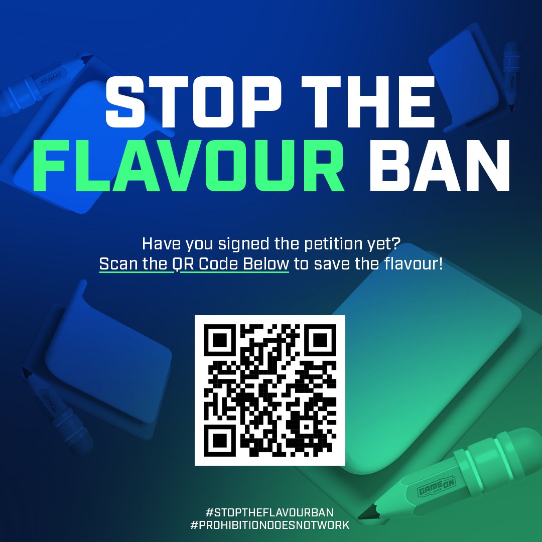 We need 𝟭𝟬𝟬,𝟬𝟬𝟬 signatures to fight the flavour ban of e-liquids in the UK. Currently 𝟮𝟱,𝟬𝟬𝟬+ signatures, please take 2 minutes of your day and sign the petition before it's too late! 🔗petition.parliament.uk/petitions/6566…