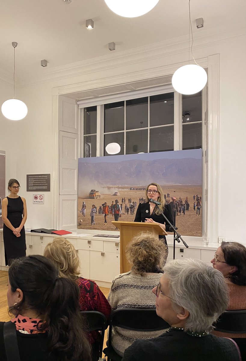 Last night we celebrated the launch of the fantastic new @hgrp_org exhibition @wienerlibrary - Genocidal Captivity: Retelling the Stories of Armenian and Yezidi Women. This exhibition explores stories of Armenian and Yezidi women held in genocidal captivity.