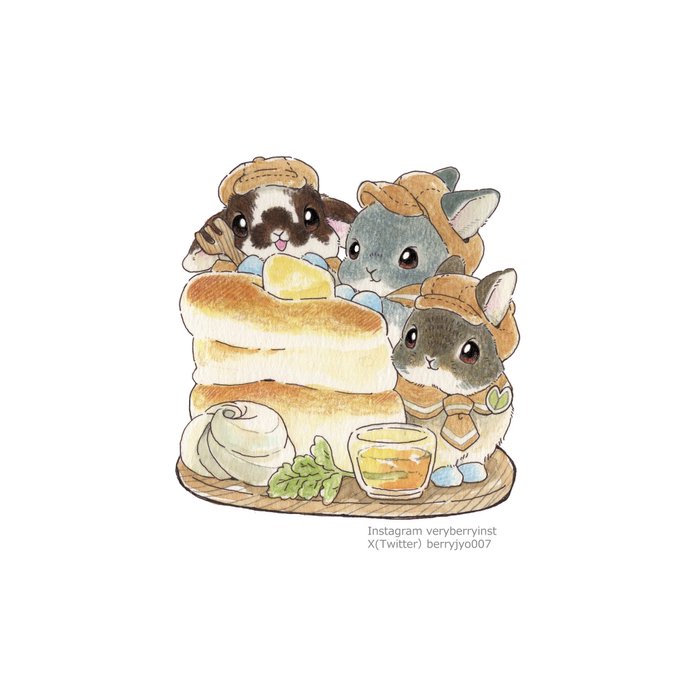 「hat pancake」 illustration images(Latest)