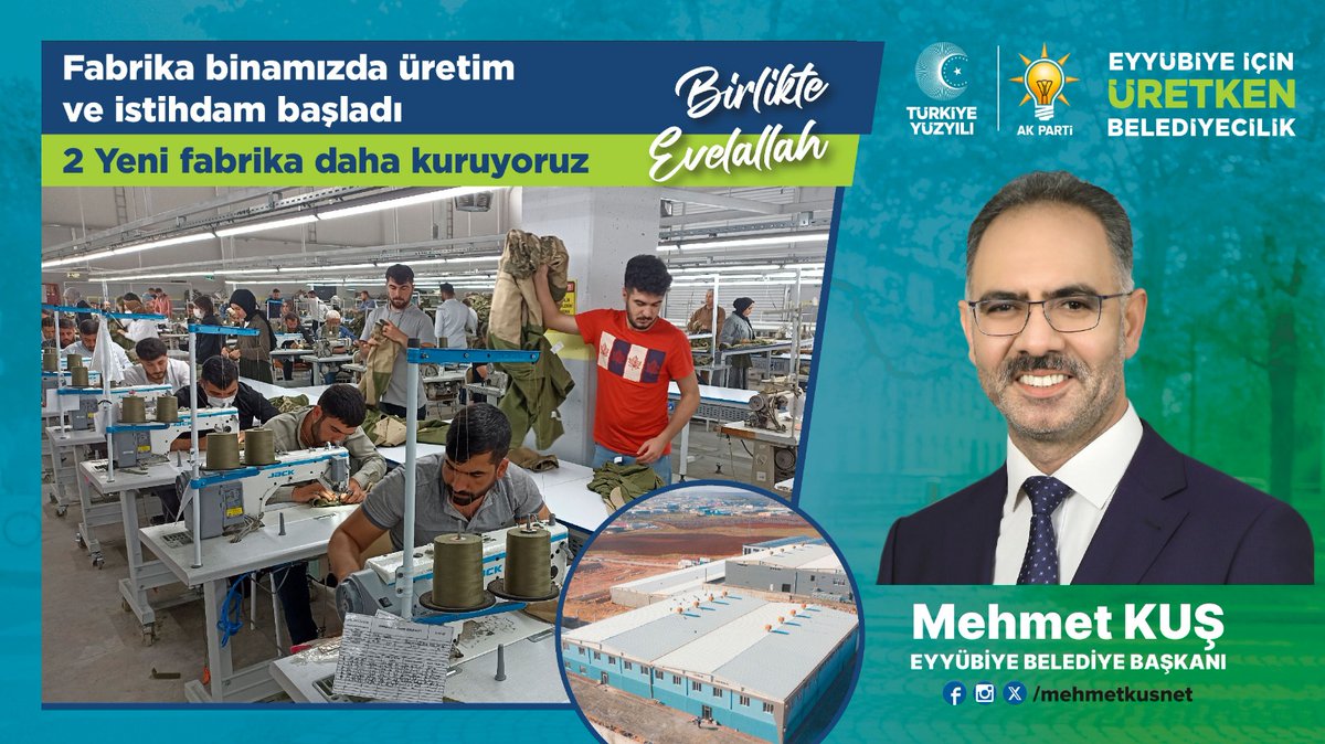 mehmetkusnet's tweet photo. Maşallah...

Çarklar dönüyor, üretime ve istihdama katkı sunmaya devam ediyoruz. 

#BirlikteEvelAllah 
#HazırızKararlıyız https://t.co/4sFbgVIYNJ