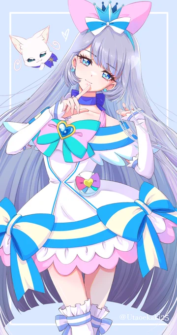 猫の日なのでキュアニャミーリボンいっぱいで可愛い 
