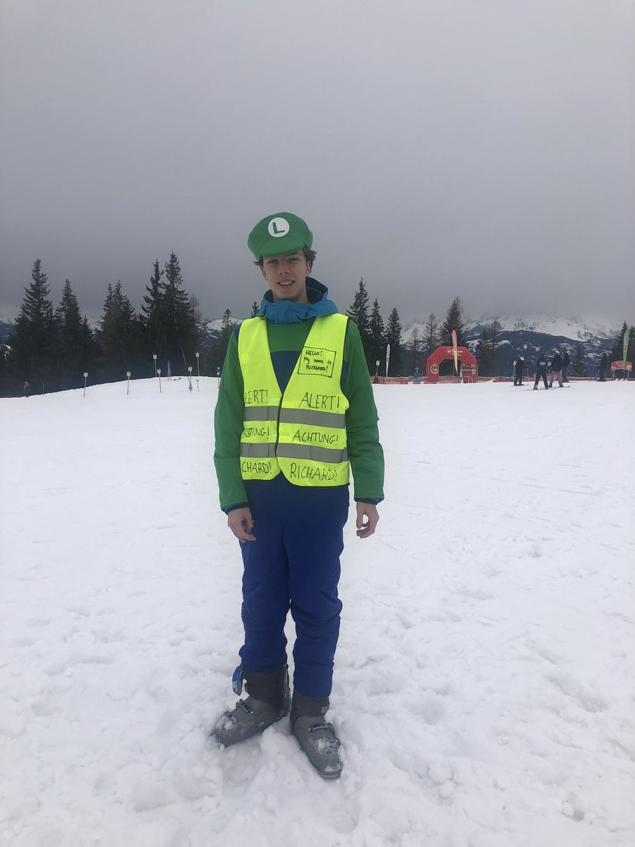 And of course, we couldn’t forget Richard!! Awarded this prized vest for wiping out a skiing child…which seems to be a bit of a theme for our Richard’s this year?! Ski schools beware