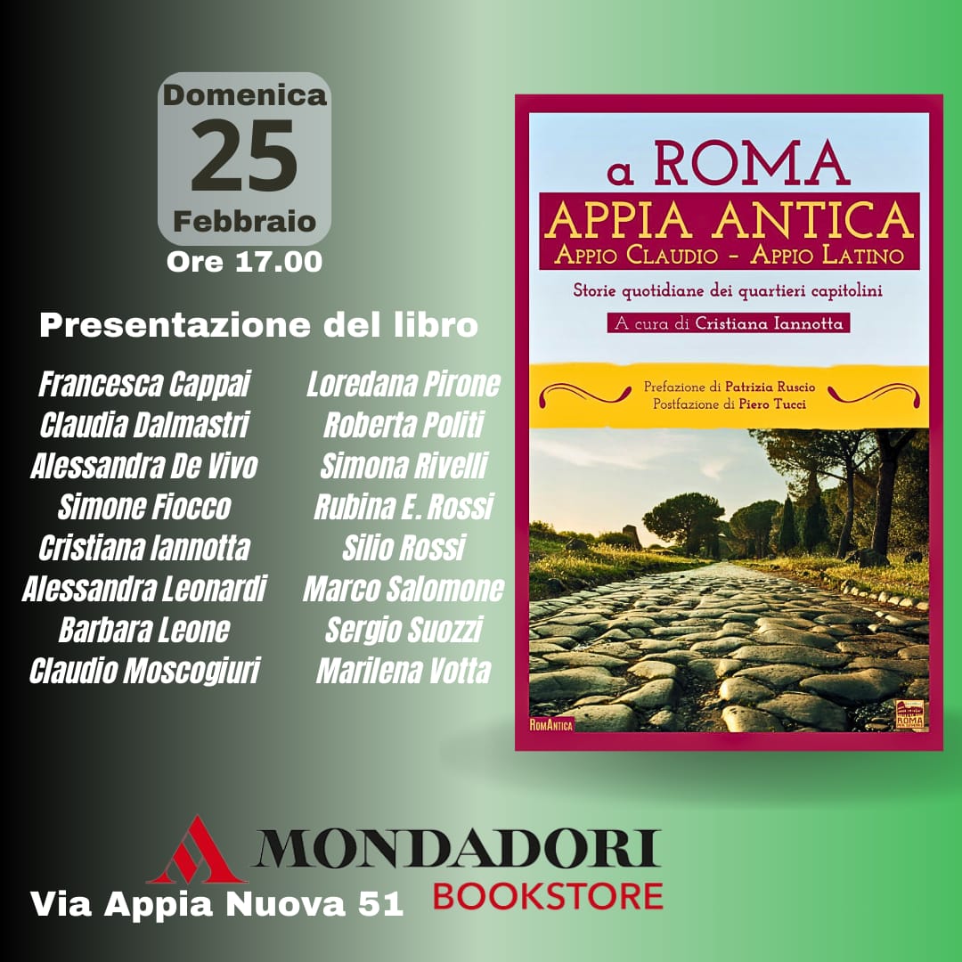 Presentazione dell'antologia Appia Antica, Edizioni della Sera, alla Mondadori di via Appia Nuova 
#eventiletterari #appiaantica #mondadori #racconti #booktwt