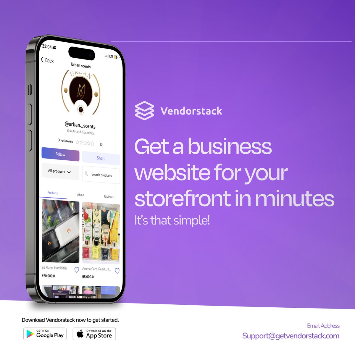 🚀 Ready to launch your online store in just MINUTES? 

With Vendorstack, it's easier than ever! 🛍️💻 Get your BUSINESS WEBSITE up and running in a flash for as low as 5k Naira. 

Don't miss out on this game-changing opportunity! 💥
#Vendorstack #EcommerceMadeEasy