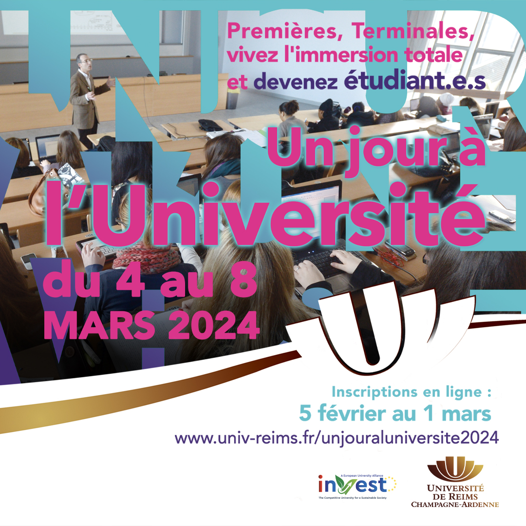 😎 Face à son succès, notre département MMI a ouvert des places supplémentaires dans le cadre du dispositif "Un Jour à l'Université". 🔢

Si vous souhaitez assister à des cours de création de site web, foncez vous inscrire (les places sont limitées) :
💻 iut-troyes.univ-reims.fr/un-jour-%C3%A0…