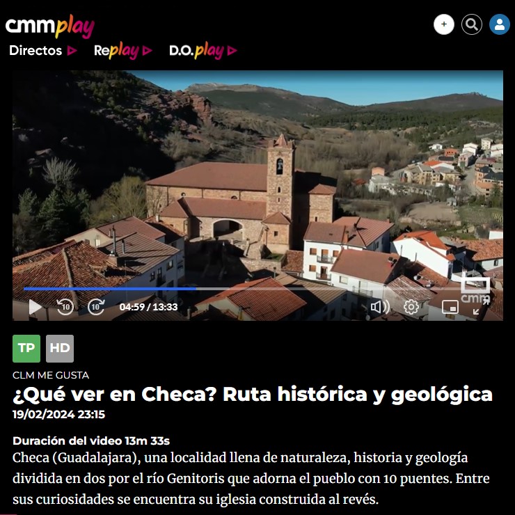 El programa @CLMmegusta, de @CMM_es, visita el pueblo de #Checa, una localidad llena de naturaleza, historia y geología dividida en dos por el río Genitoris que adorna el pueblo con 10 puentes. 🎥 Vuelve a verlo aquí: cmmedia.es/play/tv/castil…