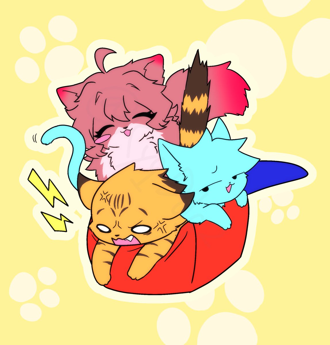 ⚠️擬獣化
つめつめ猫の日