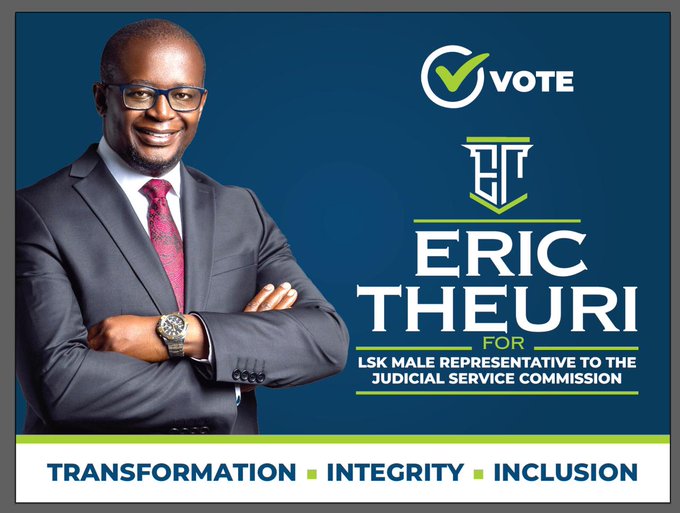 4Theuri's tweet photo. JUDICIAL INDEPENDENCE &amp; ACCOUNTABILITY  My vision extends beyond immediate challenges, focusing on long-term solutions that strengthen the foundations of our judiciary. Vote for Eric Theuri for JSC EricTheuriforJSC #Judicial Independence  &amp;Accountability https://t.co/oHwpaNdQtP