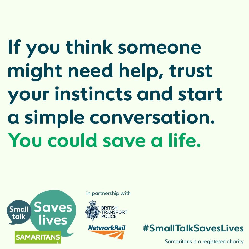 #SmallTalkSavesLives 
#FreePhone116123 #WeListen