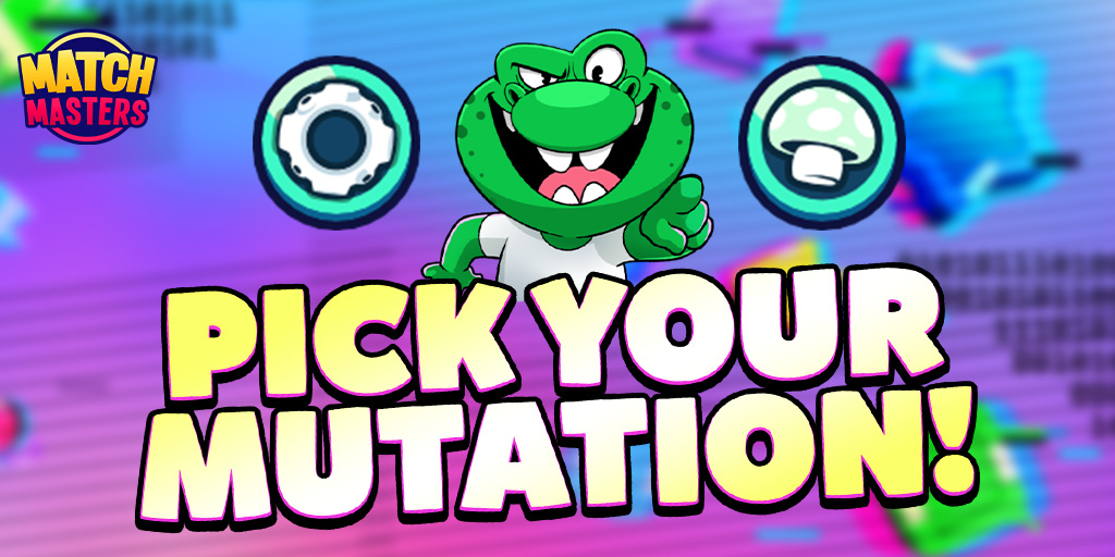 Have you seen these two new mutations?👀🧪 Let us know which one you like best! Share tips and tricks in the comments✅📝 and play Match Masters now: matchmaste.rs/hCkF/PlayNow