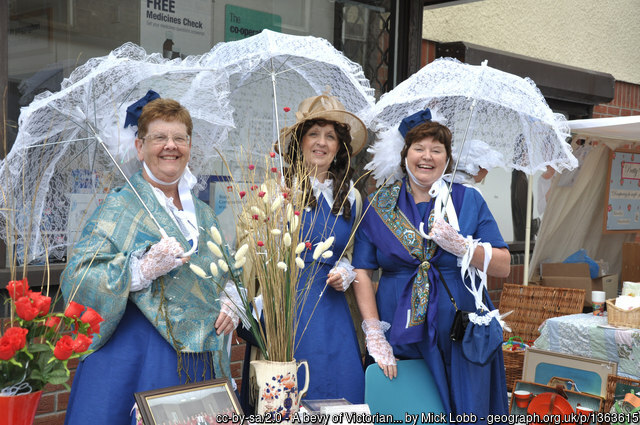 Picture of the Day from #TheValeOfGlamorgan/#BroMorgannwg 2009 
#LlantwitMajor #ladies #choir #Victorian #parasols  geograph.org.uk/p/1363615 by Mick Lobb