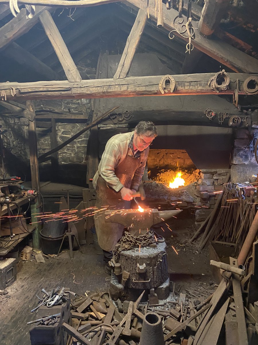 Many of the staff who work across @AmgueddfaCymru have unique skills, such as the traditional craft skills on display @StFagans_Museum. It is vitally important that skills like these are preserved before they are lost