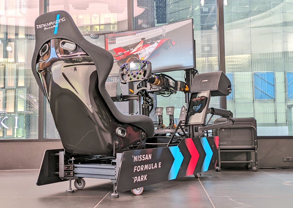zenkairacing_jp's tweet photo. 【イベント出展情報】
明日2/23より、東京・銀座のNISSAN CROSSINGにて開催される『NISSAN FORMULA E PARK』に、《フォーミュラE レーシングシミュレーター》としてZENKAIRACINGシミュレーターを体験試乗頂けます！

https://t.co/SHVGbT4sz3

フォーミュラEの走りと、ZENKAIRACINGシミュレーターの没入感を是非ご体験下さい！
#ZENKAIRACING
#NISSANCROSSING
#FormulaE 
#フォーミュラE
#銀座