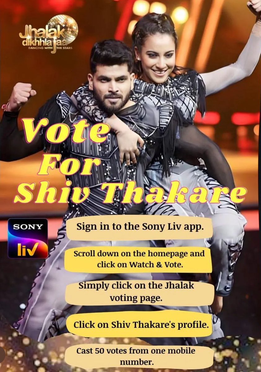 One Last time ! Finale Voting begins 
24th and 25th Feb.

Keep Sony LIV app ready for voting 🗳️ 

#ShivThakare #ShivThakareInFinale #VoteForShivInJhalak