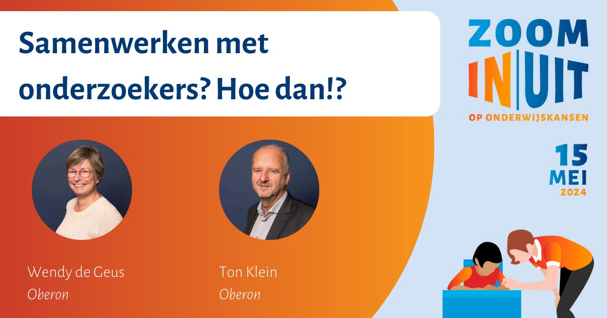Onderwijskennis.nl (@onderwijskennis) on Twitter photo Hoe breng je de werelden van onderzoekers en leerkrachten bij elkaar? Samen op zoek naar antwoorden in de workshop van Wendy de Geus en Ton Klein <a href="/oberonEU/">Oberon</a> ๐ ๐ฐ๐ผ๐ป๐ด๐ฟ๐ฒ๐ ๐ญ๐ข๐ข๐ ๐๐ก | ๐จ๐๐ง ๐ผ๐ฝ ๐ข๐ป๐ฑ๐ฒ๐ฟ๐๐ถ๐ท๐๐ธ๐ฎ๐ป๐๐ฒ๐ป, 15 mei congres-onderwijskansen.nl Hoe breng je de werelden van onderzoekers en leerkrachten bij elkaar? Samen op zoek naar antwoorden in de workshop van Wendy de Geus en Ton Klein <a href="/oberonEU/">Oberon</a> ๐ ๐ฐ๐ผ๐ป๐ด๐ฟ๐ฒ๐ ๐ญ๐ข๐ข๐ ๐๐ก | ๐จ๐๐ง ๐ผ๐ฝ ๐ข๐ป๐ฑ๐ฒ๐ฟ๐๐ถ๐ท๐๐ธ๐ฎ๐ป๐๐ฒ๐ป, 15 mei congres-onderwijskansen.nl
