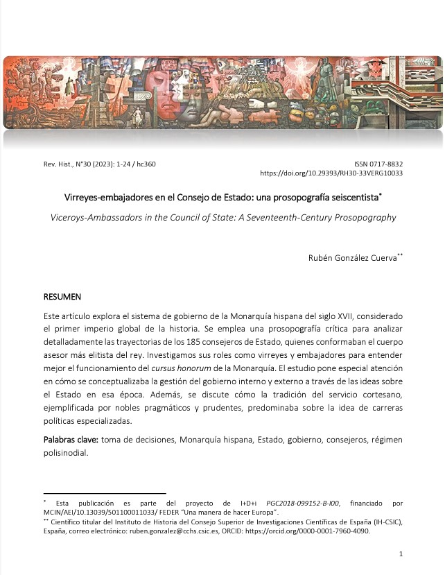 BibliotecaTNT (CSIC) (@bibtntcsic) on Twitter photo Virreyes-embajadores en el Consejo de Estado: una prosopografía seiscentista
Por González Cuerva, Rubén <a href="/rgcuerva/">Ruben Gonzalez Cuerva @rgcuerva.bsky.social</a> <a href="/IH_CSIC/">IH</a>
#OpenAccess #AccesoAbierto <a href="/DigitalCSIC/">Digital.CSIC</a>
Acceso en línea
⬇️⬇️⬇️⬇️
hdl.handle.net/10261/347017 Virreyes-embajadores en el Consejo de Estado: una prosopografía seiscentista
Por González Cuerva, Rubén <a href="/rgcuerva/">Ruben Gonzalez Cuerva @rgcuerva.bsky.social</a> <a href="/IH_CSIC/">IH</a>
#OpenAccess #AccesoAbierto <a href="/DigitalCSIC/">Digital.CSIC</a>
Acceso en línea
⬇️⬇️⬇️⬇️
hdl.handle.net/10261/347017