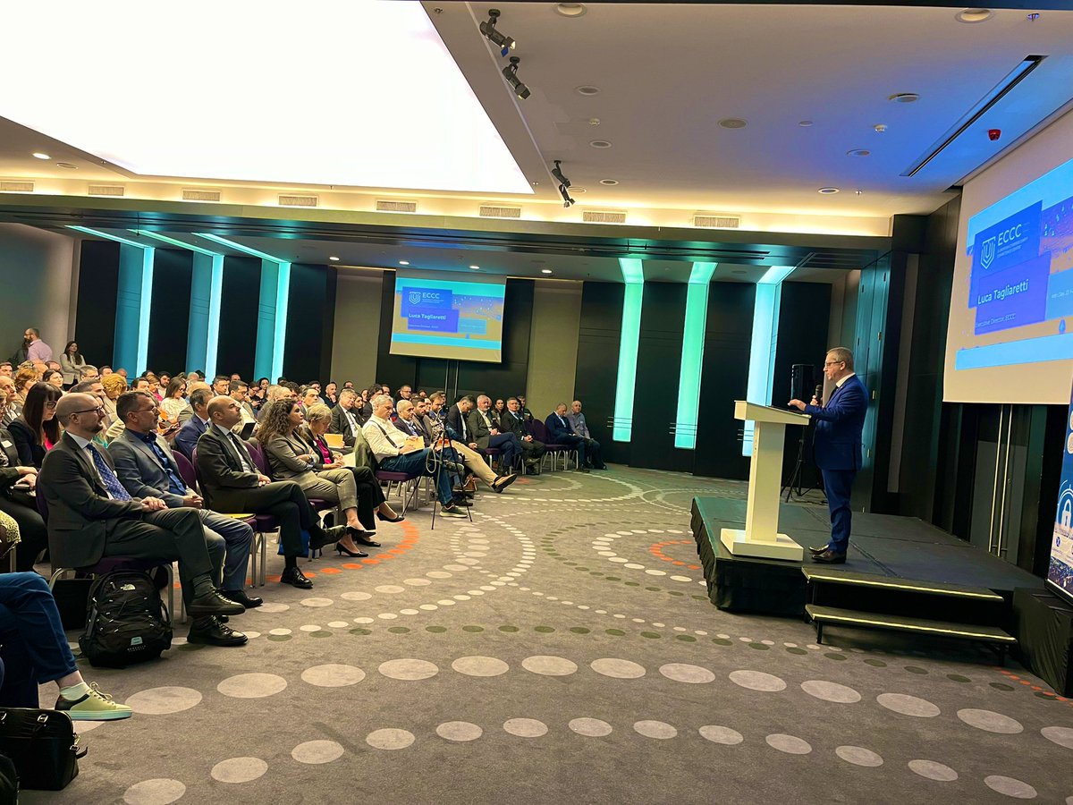 Off we go! 🥳 @Cybersec_ECCC organises its first Info Day in Bucharest! 🍀

“ECCC will be managing EUR 700 mil by the end of the year”, says Executive Director @LucaTagliaretti 

#cybersecurity #DigitalEuropeProgramme