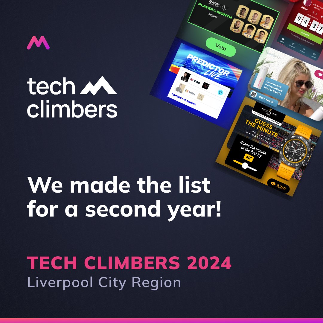 🎉 We're proud to have been recognised as part of Tech Climbers 2024 Liverpool City Region for a second year running! We're thrilled to have been recognised. 🙏 Read more: hubs.ly/Q02lQmtc0 #Innovation #TechIndustry #LCR