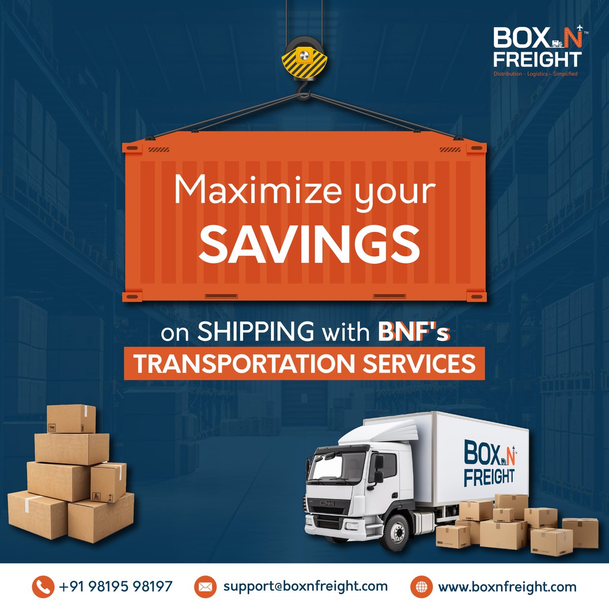 boxnfreight's tweet photo. Our  FTL services redefine savings, addressing the pain points of expensive shipping. Experience cost-efficiency, maximize savings, and elevate your logistics game with Box N Freight – your solution to affordable and streamlined shipping.

#boxnfreight #FTLServices #Logistics https://t.co/f4I290P78X