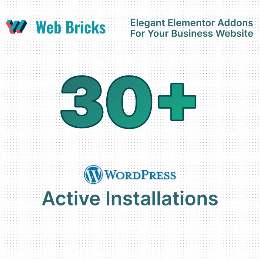 webbricks_'s tweet photo. 🎉 Exciting News! 🚀 Our WordPress plugin, Web Bricks Addons for Elementor, has hit 30+ active installations! Thank you to our amazing users for your support and trust! Let's keep building together!

👉https://t.co/fPHCGvVtUo

🔗#webbricks #wordpress #elementor #webdevelopment https://t.co/jel5h4wBjb