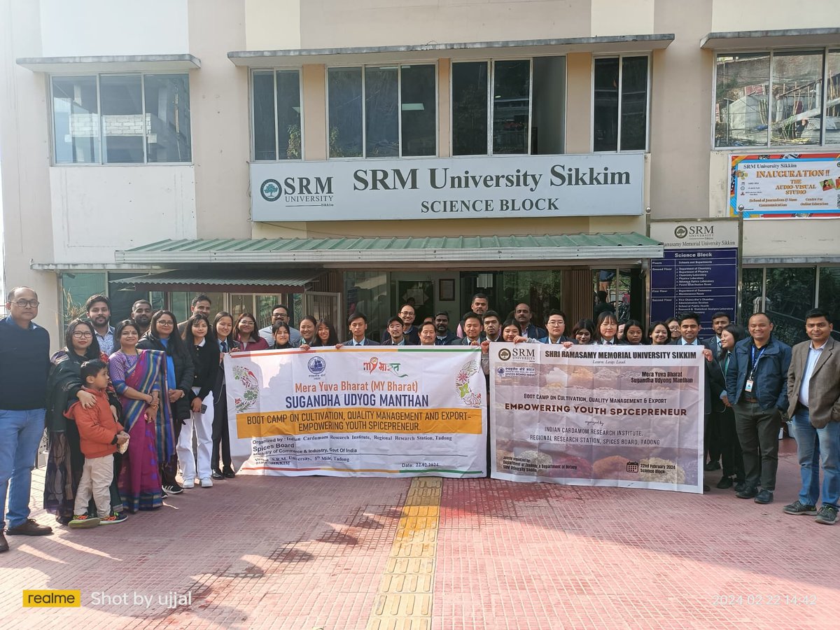 SrmSikkim's tweet image. Spice Boot Camp: Empowering youth spicepreneurs! Experts from Indian Cardamom Research Institute, Spice Board Tadong, &amp;amp; SRM University Sikkim shared insights on cultivation, quality management, &amp;amp; export strategies. Ready to spice up your entrepreneurial journey!  #SRMUS