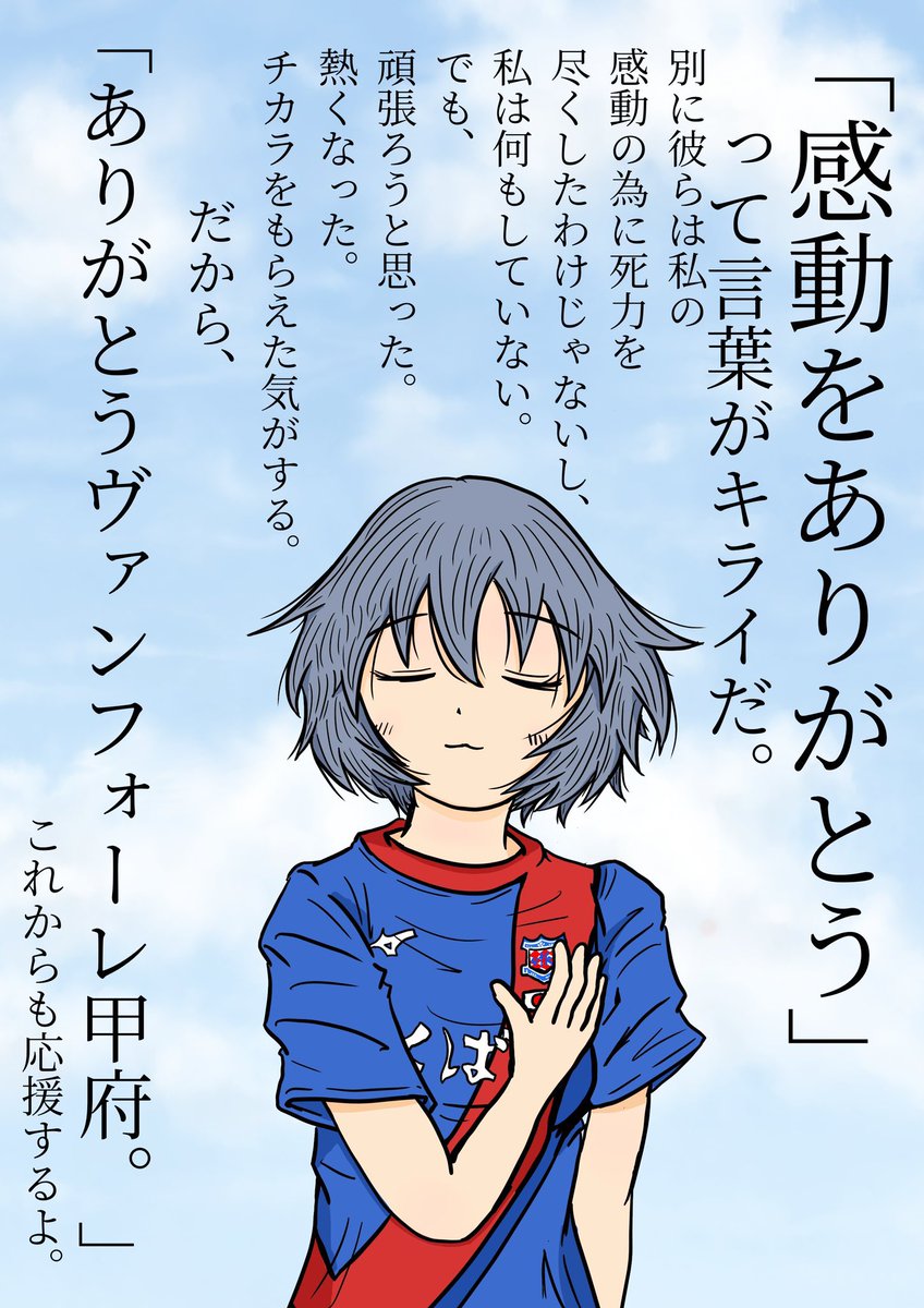 vfk様 リクエスト写真 ヴァンフォーレ甲府 へ】 頑張ろうと思った 熱くなった チカラをもらえ