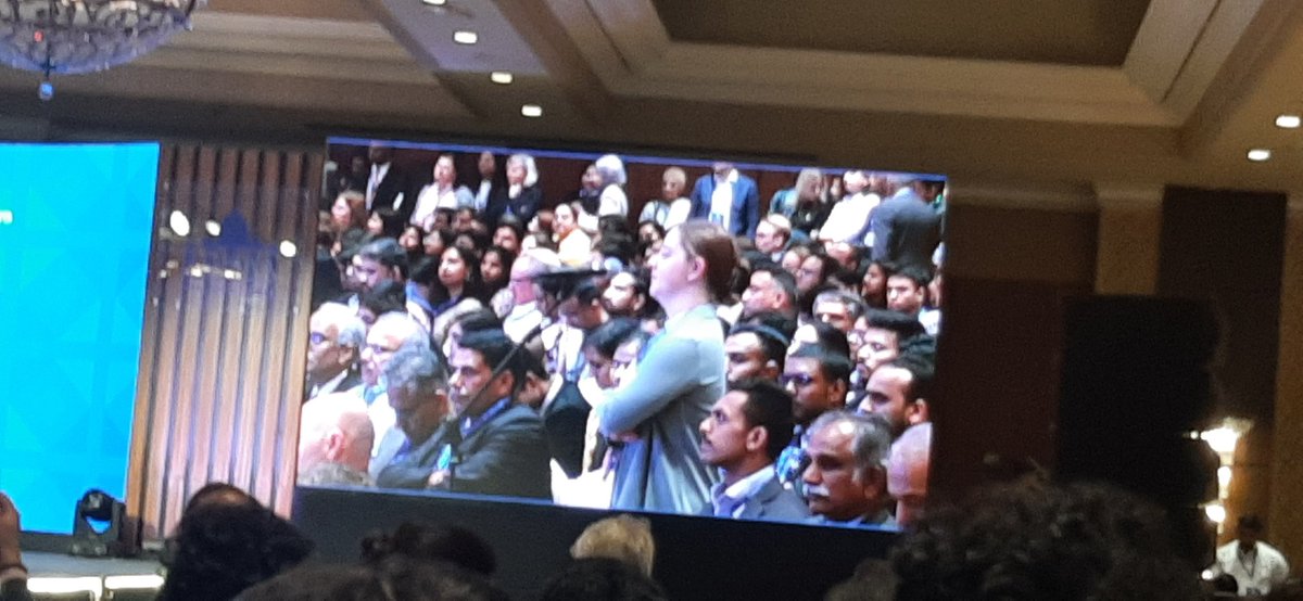 <a href="/Clingendaelorg/">Clingendael Institute</a> colleague <a href="/AdajaStoetman/">Adája Stoetman</a> asks question on security &amp; military build-up in #Arctic in packed room #Raisina2024 where Arctic Council is discussed as multilateral fora where Russia is still member. Climate impacts are not waiting for political turmoil to be resolved