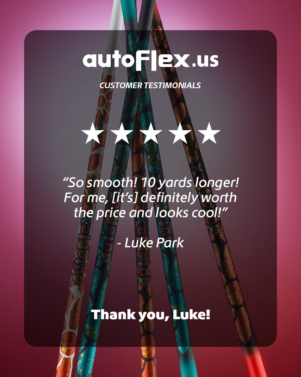 autoflexus's tweet photo. Our customers have been loving their #autoFlex driver shafts and this could be you too - Get your autoFlex Driver Shaft today and let us know what YOU think!
If you would like to leave a testimonial on your autoFlex, feel free to visit our website and contact us. 📩 https://t.co/hYKGePd35A
