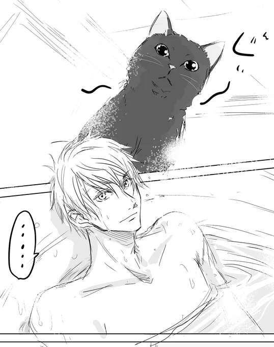 昨年描いたにゃんこバースのちょっとした続きを描きたかったんだけど間に合わなかった💦
めぐ猫が五の風呂を覗きに来る2ページ位の漫画、また忘れた頃にアップさせて下さい。 