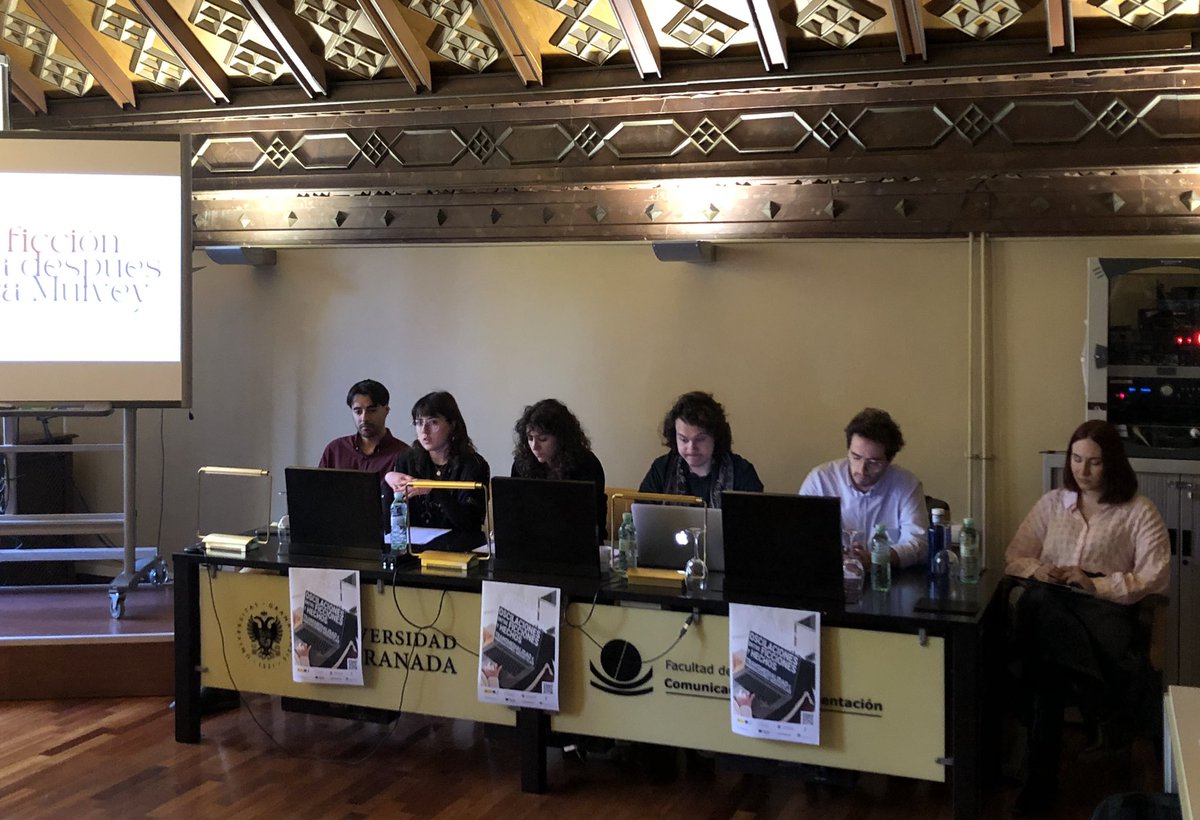 Transmedia_UGR's tweet photo. Comenzamos la segunda jornada con el panel 4 "Cine, series, documental: entre la realidad y la ficción"

#Fictrans24 https://t.co/y8eq9xIbTd