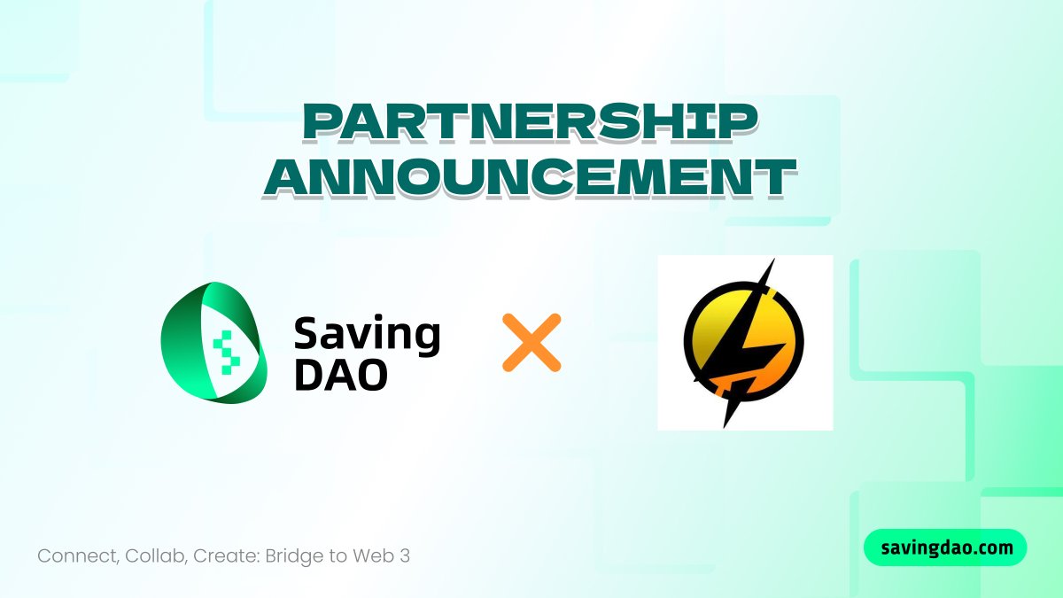 Savingdao's tweet photo. @Savingdao is officiating a partnership with Lightning Works @LightningWorks7🤝

1000 SVC Coins Giveaway to celebrate it!
Steps:
1️⃣❤️,🔁,Tag 3 Frens below
2️⃣Join👉 https://t.co/6gpozZRg1a

We will reign success together moving forward🚀

#SavingDAO #SVC #LightningWorks #giveaway https://t.co/9uGmeDAFl8