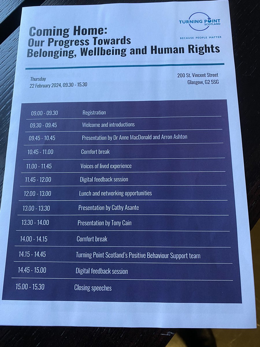 Looking forward to <a href="/turningpointsco/">Turning Point Scotland</a> Coming Home Event