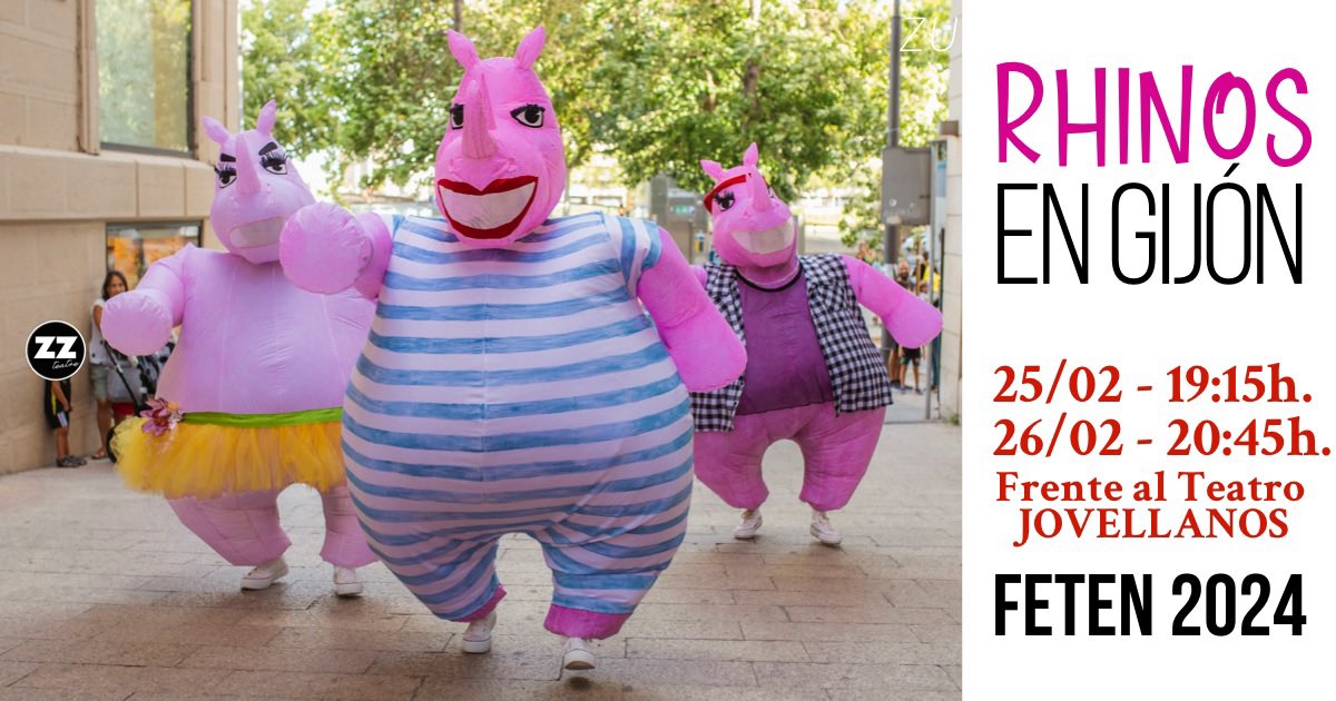 ZumZumTeatre's tweet photo. Nuestros RHINOS se van a Gijón
#feten2024 #RhinosZUM https://t.co/pxfCRVGHKI
