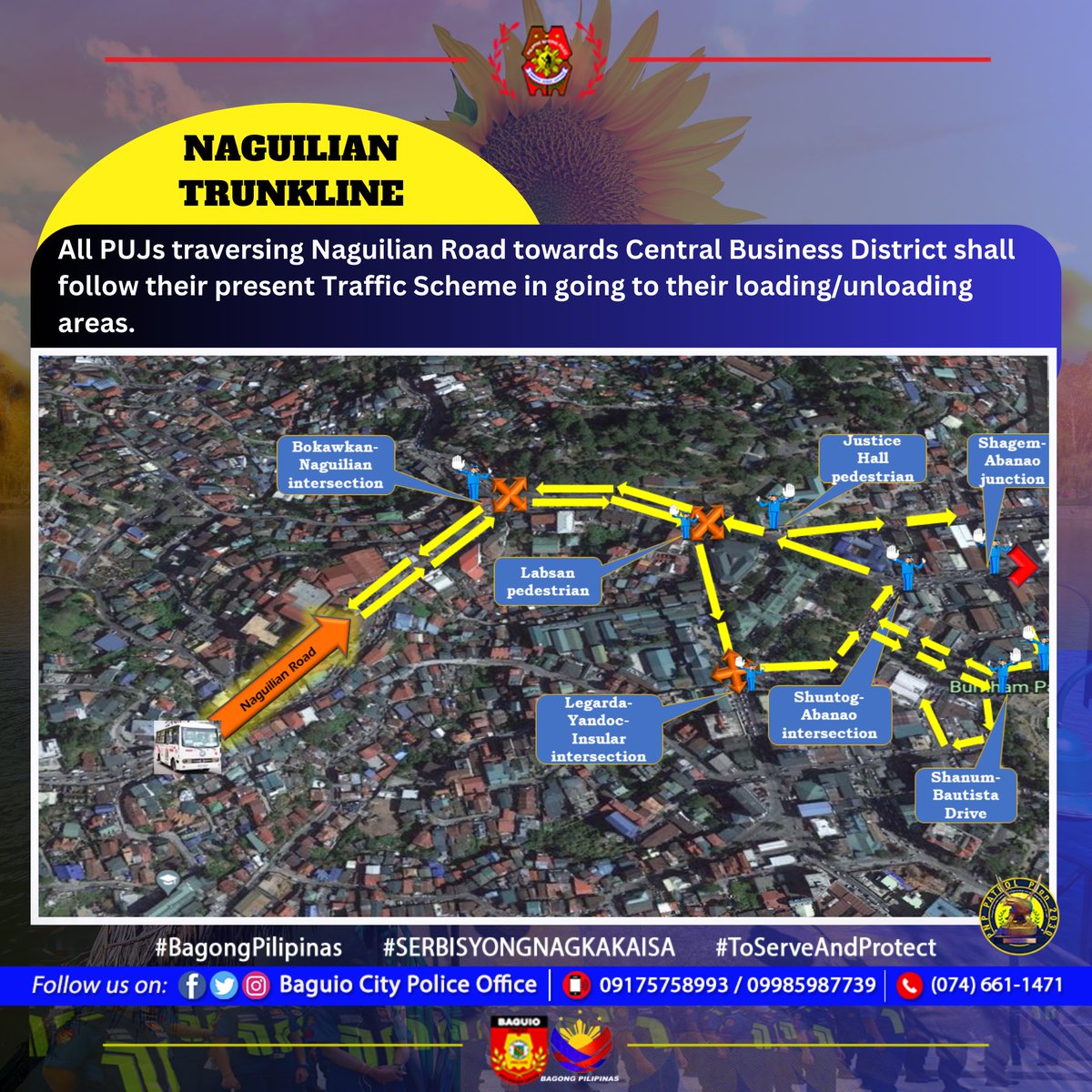 🚦 TRAFFIC ADVISORY 🚧

Due to a rerouting scheme, all PUJs and buses in affected areas will be temporarily relocated, and certain streets will be off-limits from 5:00 AM until declared clear.

ALL VEHICLES ARE ADVISED TO FOLLOW THE REROUTING RULES.

Please be guided. 🚗🚌🚚