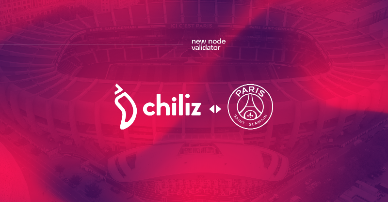 Chiliz's tweet photo. We're excited to announce that @PSG_inside is partnering up with Chiliz to become the first ever sports club validator of a blockchain. 🤝🌶️ 

Paris Saint-Germain commits to reinvesting all validator revenue into buying back $PSG Fan Tokens. ⚽

#ChilizChain ⚡ $CHZ