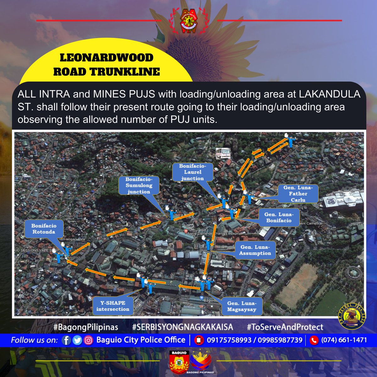 🚦 TRAFFIC ADVISORY 🚧

Due to a rerouting scheme, all PUJs and buses in affected areas will be temporarily relocated, and certain streets will be off-limits from 5:00 AM until declared clear.

ALL VEHICLES ARE ADVISED TO FOLLOW THE REROUTING RULES.

Please be guided. 🚗🚌🚚