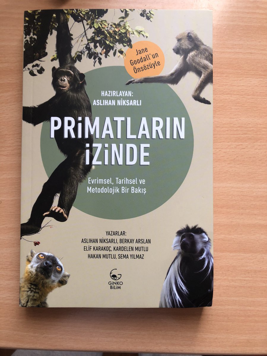 ergideniz's tweet photo. İnsan haricindeki Primatlar üzerine son derece bilgilendirici, yarı popüler ve içeriğiyle doyurucu telif bir eser raflarda! Sevgili Aslıhan Niksarlı’nın hazırladığı, Jane Goodall’un önsöz yazdığı bu çok yazarlı eseri şiddetle tavsiye ederim. https://t.co/sbvrXrQT1E