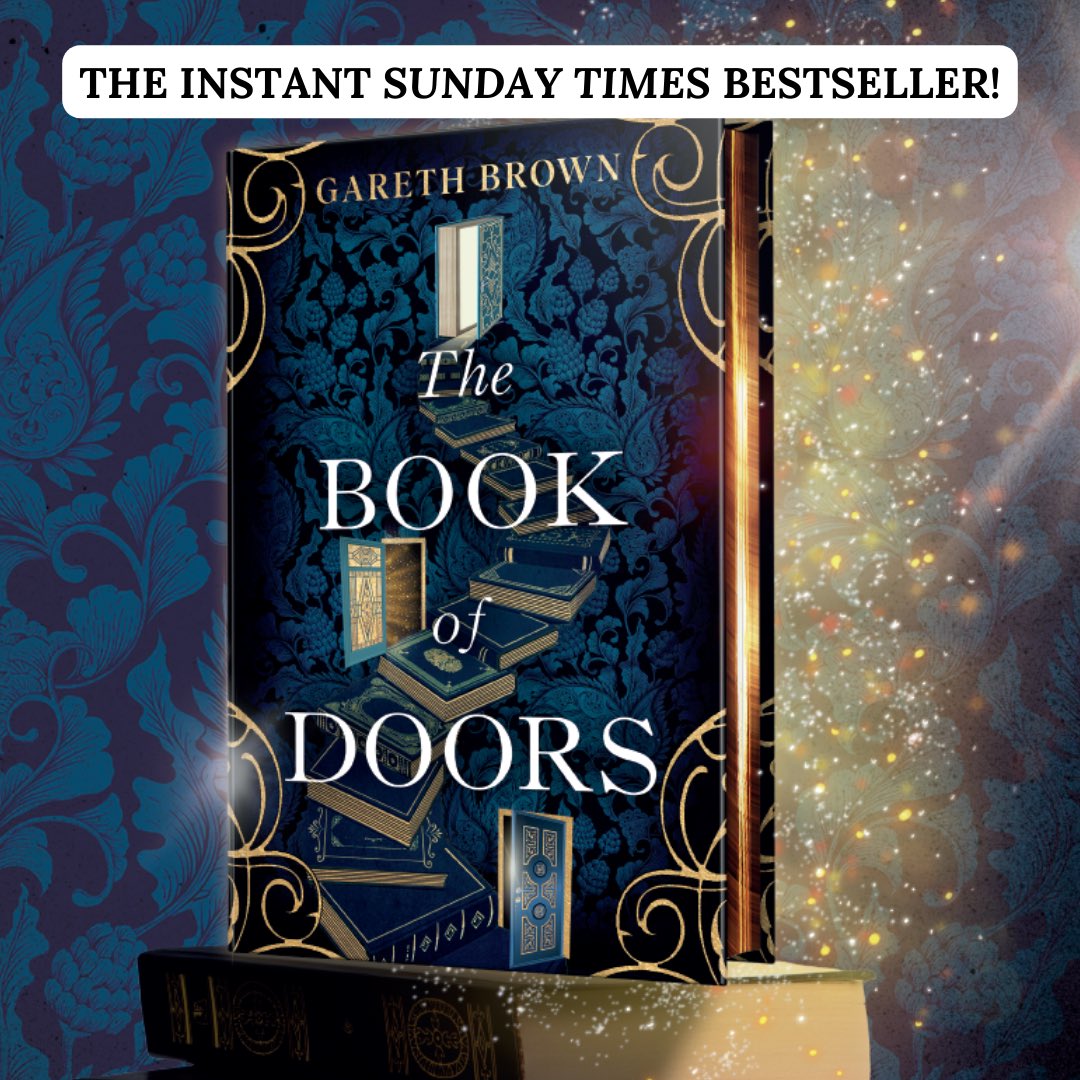 Very excited indeed that The Book of Doors by @GarethJohnBrown has jumped straight into the Sunday Times Bestseller chart! Huge congrats Gareth and the @TransworldBooks team. What a fantastic debut this is, have you got your copy yet?