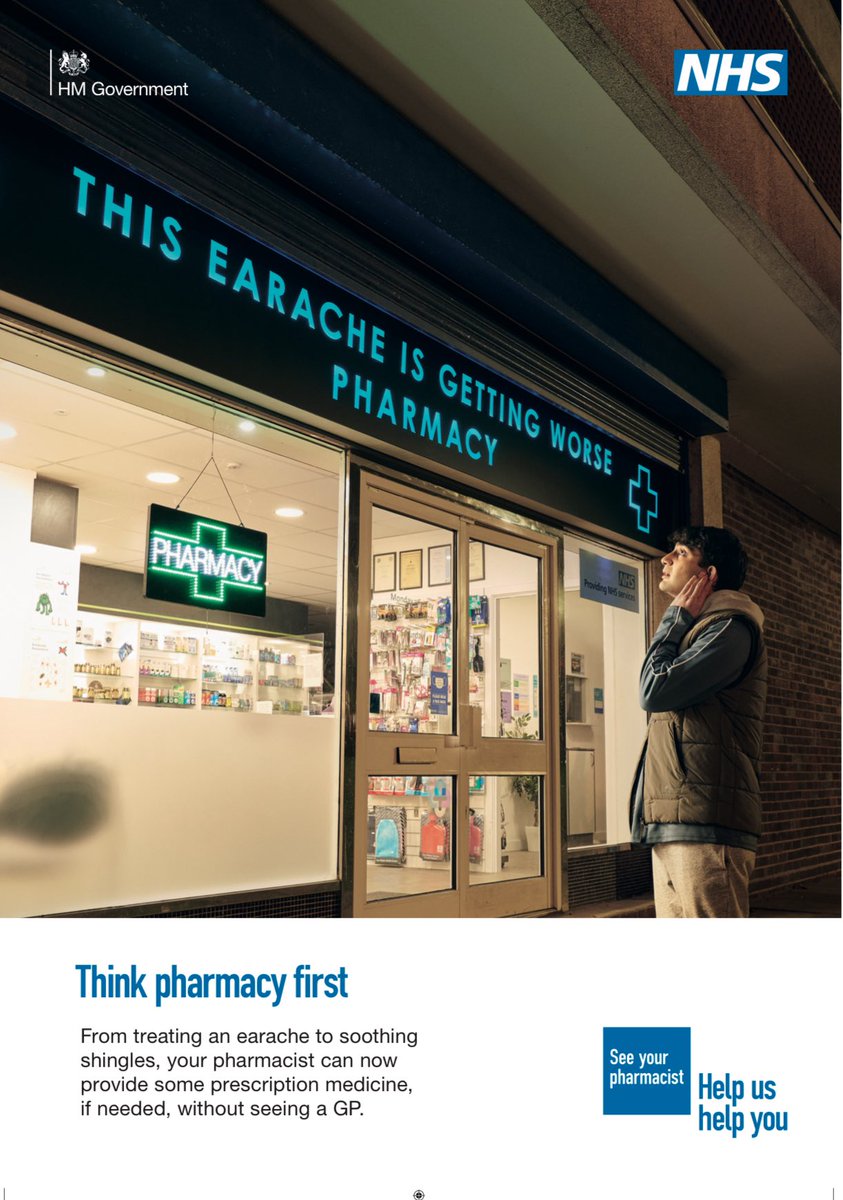 StainlandRd's tweet photo. Did you know your pharmacist can treat you and even prescribe medicine for seven common conditions so don’t wait for minor health worries to get worse.
Think pharmacy first https://t.co/vpo1esoX8P https://t.co/UGq5AkiqrN