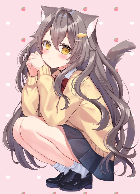 #猫の日けもみみ女子高生 