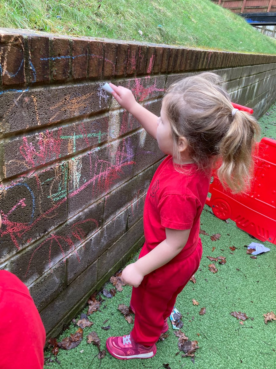 RougemontSchool's tweet image. Pupils have got straight back into nursery life after half term enjoying their new topic, Nursery Rhymes! Twinkle, Twinkle Little Star is a big hit. Our pupils have been using the Caterpillar Garden to do mark making with chalk!
#RougemontReady
#ASchoolForLife