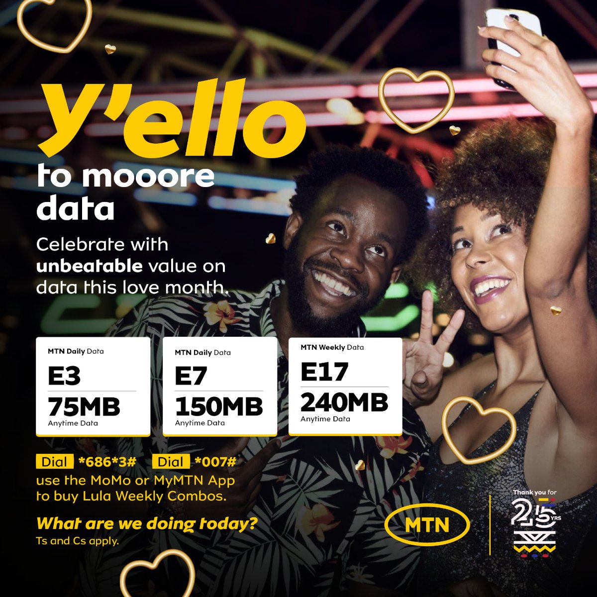MTNEswatini's tweet image. Say y&apos;ello to MORE bytes and less bites out of your wallet this love month! Don&apos;t just like, LOVE your online experience with our unbeatable data value offer. 🚀💥 Simply dial *686*3# to connect now!

#SayYelloToMoooreData #LoveMonth #DataDeal