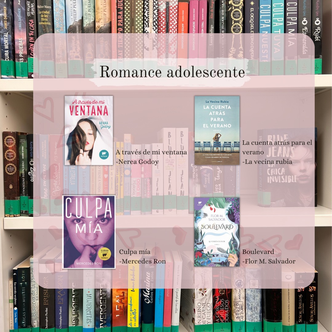 FEBRERO … mes del amor.
Os dejamos algunas recomendaciones de libros que abordan distintos tipos de romance.

#bpmsa #bibliotecasantaana #romance #recomendaciones #libros #Librosrománticos #amor #Badajoz #BibliotecasPublicas #BibliotecasMunicipales #bibliotecasvivas