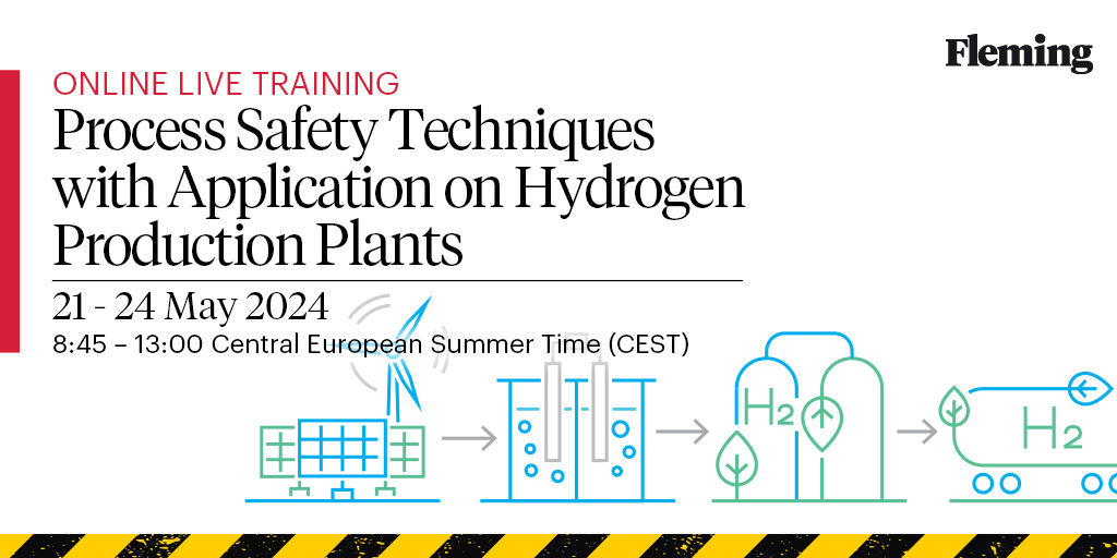 Join our course on Process Safety Techniques for Hydrogen Production Plants! 🌿Led by experts Giovanni Uguccioni & Anna Chiara Uggenti, dive into risk management & real-life case studies.Enhance your skills!Register 👉 eu1.hubs.ly/H07GbFX0 #HydrogenProduction #ProcessSafety 🔍