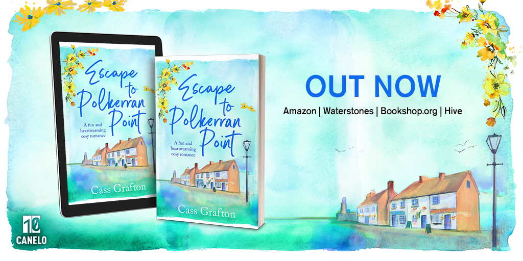 Happy publication day @CassGrafton! 🥳 Featuring fake-dating, an unexpected pregnancy and a Grand Designs-esque renovation project, #EscapeToPolkerranPoint is the heartwarming new cosy Cornish #Romance 📚 Out now in ebook & paperback 👉 geni.us/ETPP #RomanceReaders