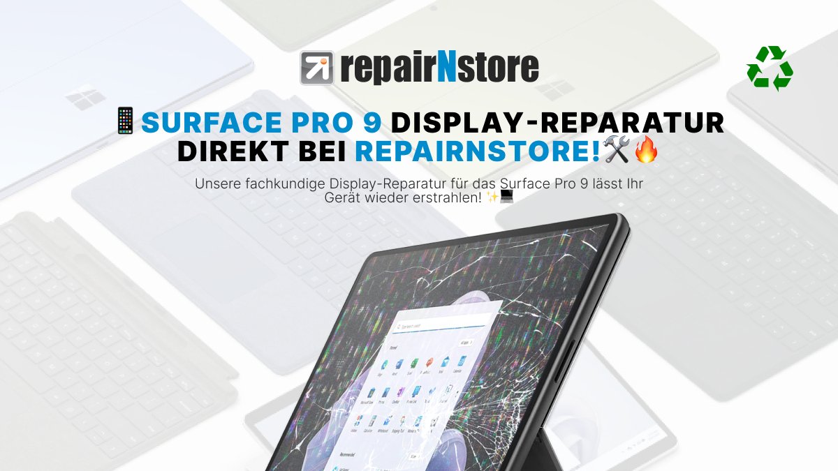 Bringen Sie Ihr Surface Pro 9 mit unserer Display-Reparatur wieder zum Strahlen! Vertrauen Sie auf unsere Fachkenntnisse für eine schnelle Lösung. Besuchen Sie uns jetzt! #SurfacePro9 #DisplayReparatur #Microsoft #repairNstore #freiburg #germany #deutschland