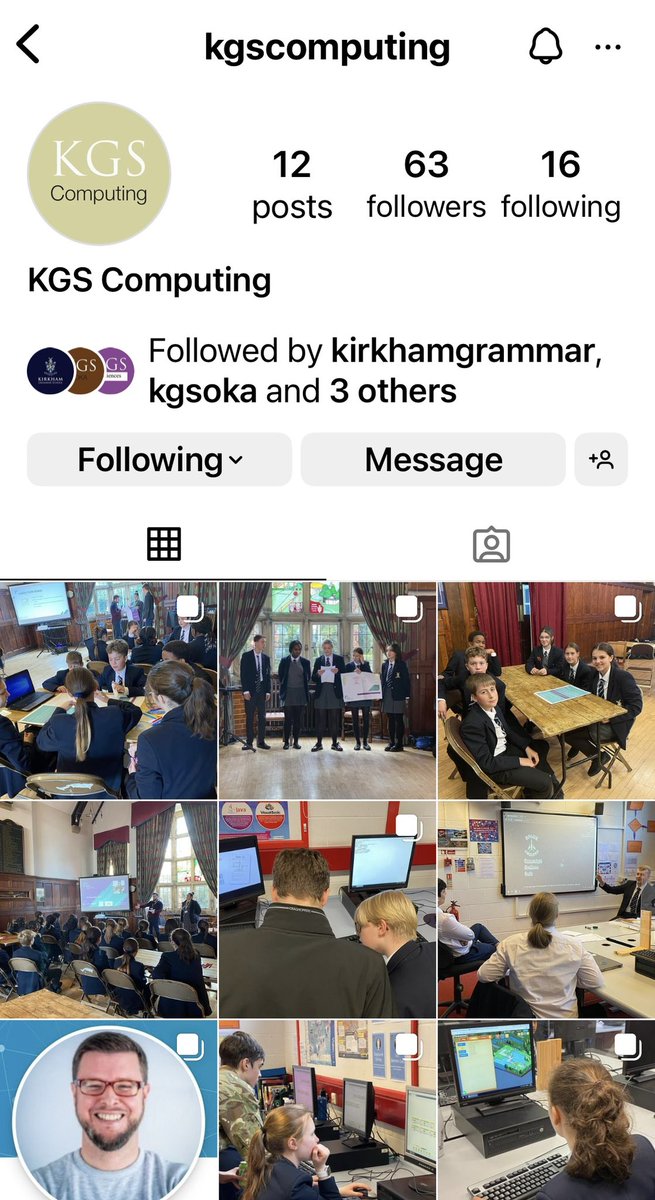 Kirkham Grammar School Computing (@kgscomputing) on Twitter photo All news and information relating to <a href="/KGSComputing/">Kirkham Grammar School Computing</a> will, with effect from today, be posted on the KGS Computing Instagram page (see image below for details). Thank you! #KGSfamily All news and information relating to <a href="/KGSComputing/">Kirkham Grammar School Computing</a> will, with effect from today, be posted on the KGS Computing Instagram page (see image below for details). Thank you! #KGSfamily